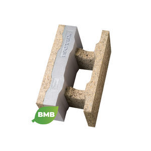bloque de encofrado de hormigón madera