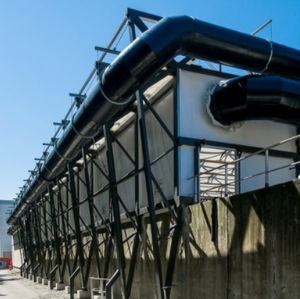 tensoestructura sobre armazón metálico