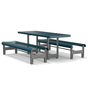 conjunto de mesa y banco contemporáneo