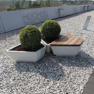 jardinera de hormigón de alto rendimiento