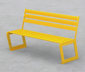 banco público de diseño minimalista