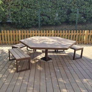 mesa de pícnic contemporánea