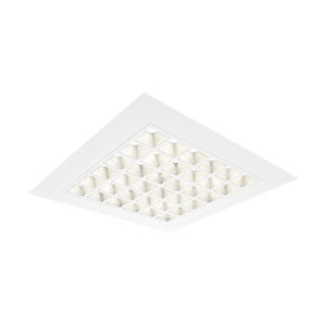 luminaria empotrable de techo / LED / cuadrada / de acero pintado
