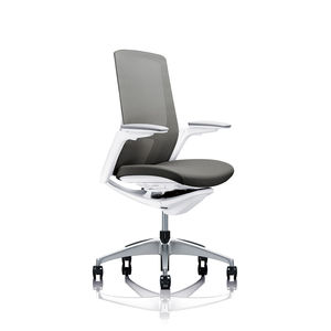 sillón de oficina contemporáneo / de malla / aluminio / con ruedas