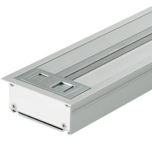canaleta de cableado de aluminio / de pared / profesional