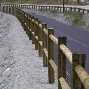 valla para el paso de bicicletas