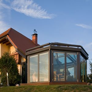 veranda de vidrio