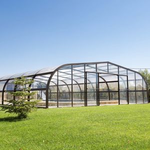 cubierta para piscina alta