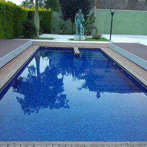 cubierta para piscina de botón