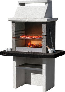 barbacoa de carbón / de leña / fija / de piedra reconstituida