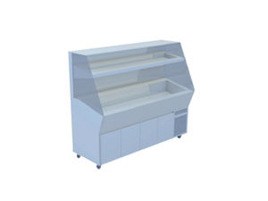vitrina refrigerada de estantes