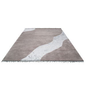 alfombra contemporánea / con motivos / rectangular