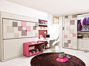 escritorio de madera / contemporáneo / con estantes / para niños