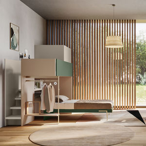 habitación para niños gris