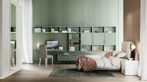 habitación para niños verde