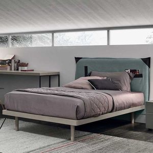 habitación para niños azul / gris / de madera lacada / unisex