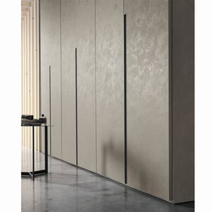 armario contemporáneo / de madera lacada / de melamina / con puerta abatible