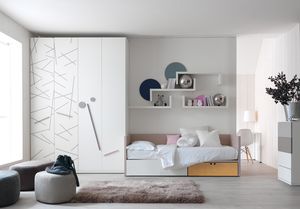 habitación para niños blanca