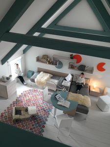 habitación para niños blanca