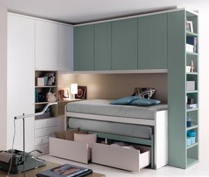 cama nido / individual / moderna / para niños