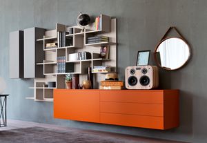 biblioteca de pared
