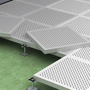 suelo técnico de aluminio / laminado / ignífugo / de interior