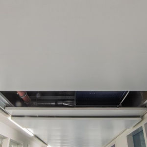 falso techo de aluminio / de acero / de acero inoxidable / tipo panel