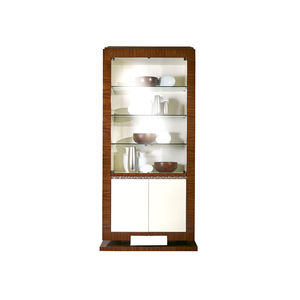 vitrina aparador clásica / de madera / de vidrio