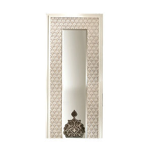 espejo de pared / clásico / rectangular / de madera lacada