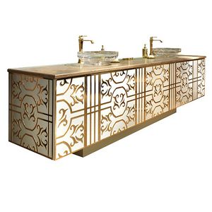 mueble de lavabo doble