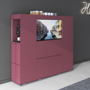 mueble para máquina de café profesional