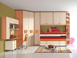 habitación para niños blanca