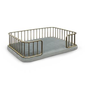 cesta para perros de cuero