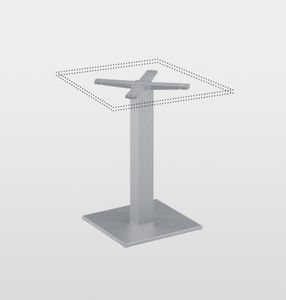 base de mesa de aluminio