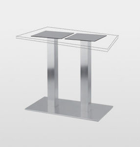 base de mesa de acero inoxidable