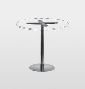 base de mesa de metal