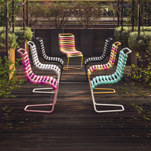silla contemporánea / apilable / cantilever / ergonómica