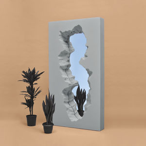 espejo de pie / de pared / contemporáneo / rectangular