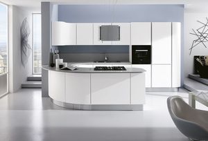cocina moderna / de material laminado / lacada / mate