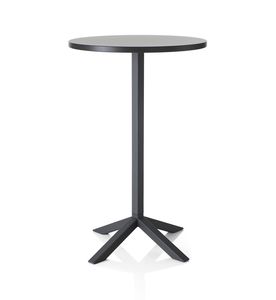 mesa alta moderna / de acero / de fresno / de melamina