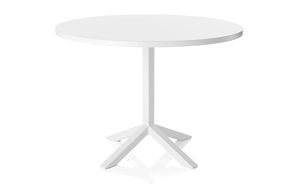 mesa moderna / de madera lacada / rectangular / redonda
