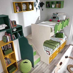 habitación para niños verde