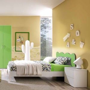 habitación para niños verde