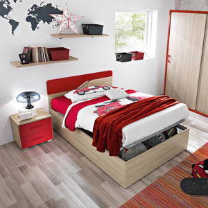 habitación para niños roja