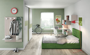 habitación para niños verde