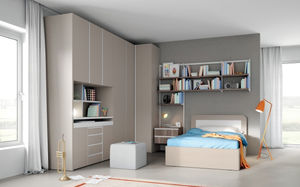 habitación para niños gris