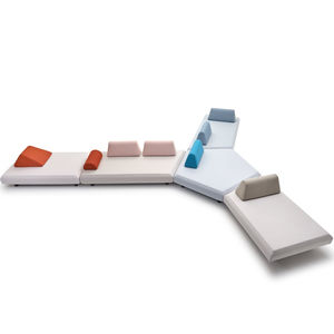 sofá modular / contemporáneo / de jardín / de tejido