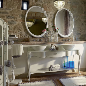 consola para lavabo de madera