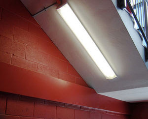 luminaria suspendida / LED / fluorescente / lineal