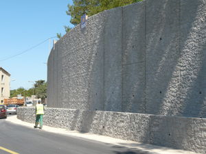 molde de encofrado para muro de contención